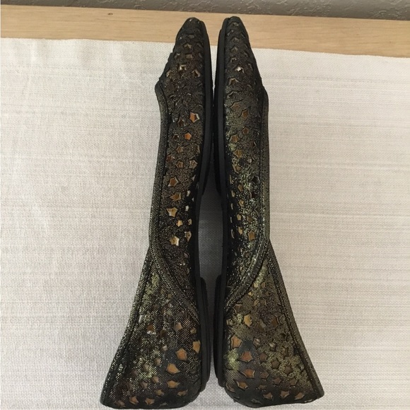 Jimmy Choo Napa Star Gold distress black size 39.5 - Picture 6 of 11